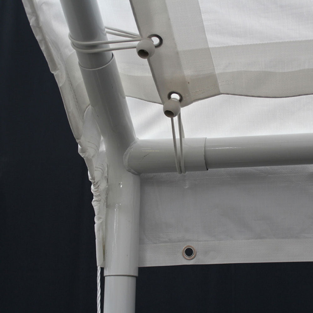 King Canopy Hercules 10 x 20 Foot 8 Leg Outdoor Shade Canopy, White (Open Box)