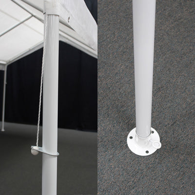 King Canopy Hercules 10 x 20 Foot 8 Leg Outdoor Shade Canopy, White (Open Box)