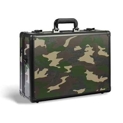 Zeikos Deluxe Medium Hard Shell Protective Storage Case w/ Shoulder Strap, Camo