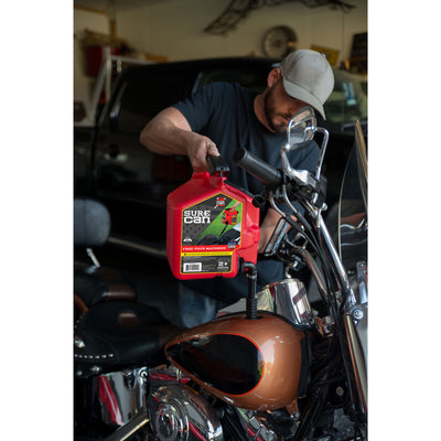 SureCan Easy Pour Nozzle 2 Plus Gallon Flow Control Gas Can, Red (Open Box)