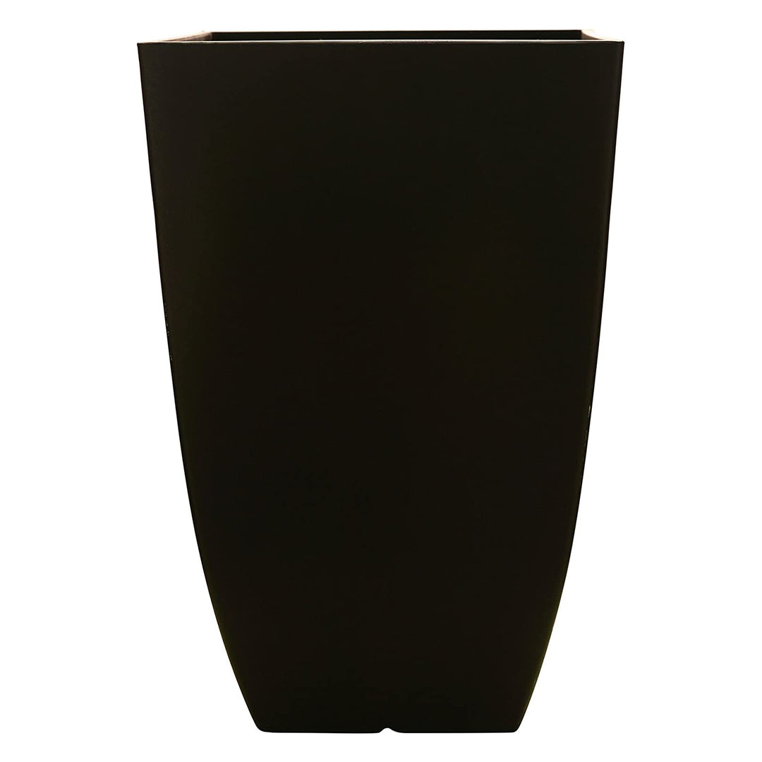 Southern Patio Newland 21 Inch Square Outdoor Porch Patio Resin Planter, Coffee - VMInnovations