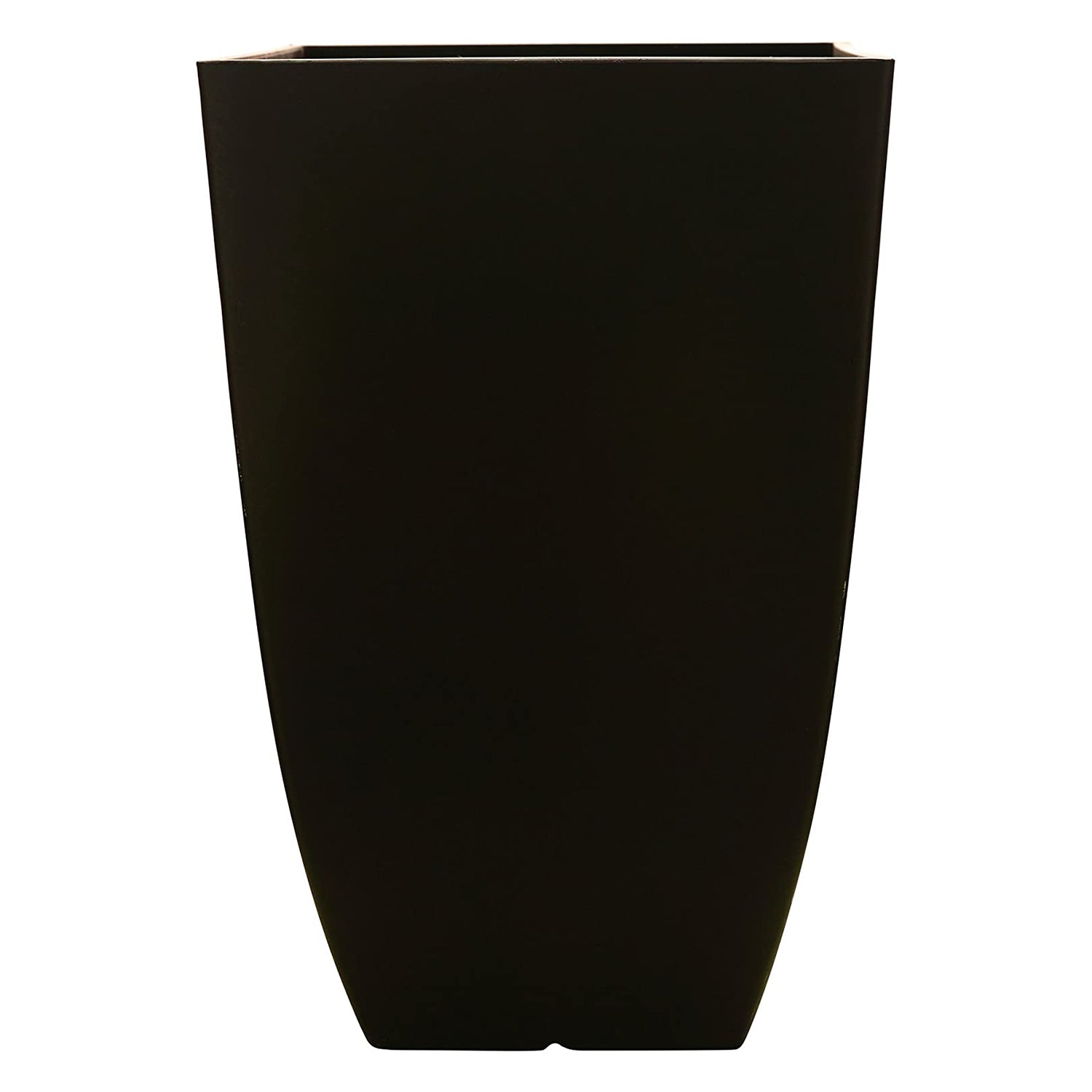 Southern Patio Newland 21 Inch Square Outdoor Porch Patio Resin Planter, Coffee - VMInnovations