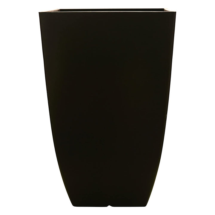 Southern Patio Newland 21 Inch Square Outdoor Porch Patio Resin Planter, Coffee - VMInnovations
