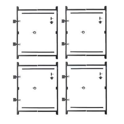 Adjust-A-Gate Steel Frame Gate Kit, 36"-60" Wide Opening Up To 7' High (4 Pack)