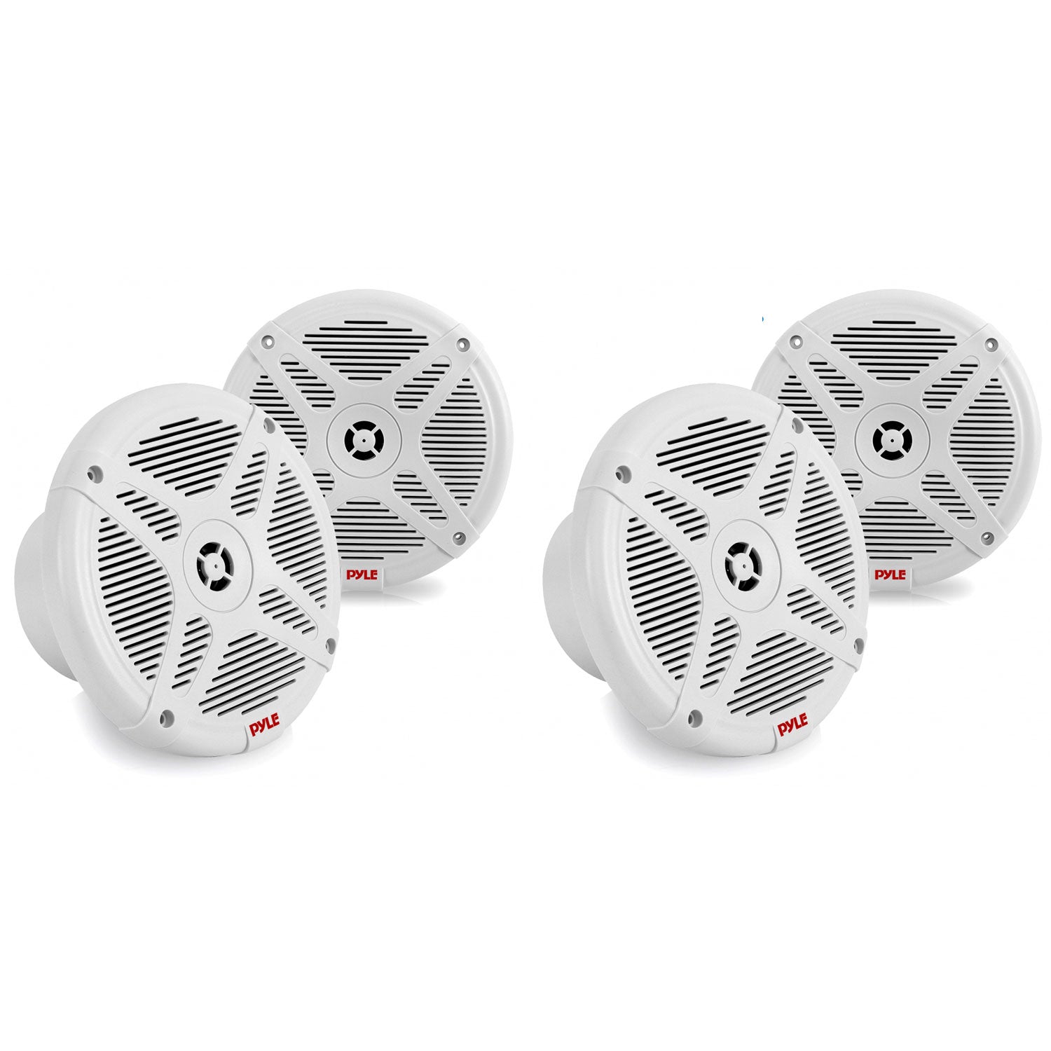 Pyle PLMRF65MW 6.5 Inch 600W 2 Way Waterproof Bluetooth Marine Speakers (2 Pair) - VMInnovations