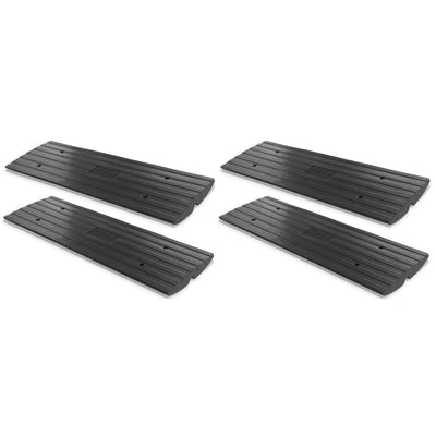 Pyle PCRBDR21 Car/Truck Curbside Driveway Ramp Threshold Bridge Track (4 Pack) - VMInnovations