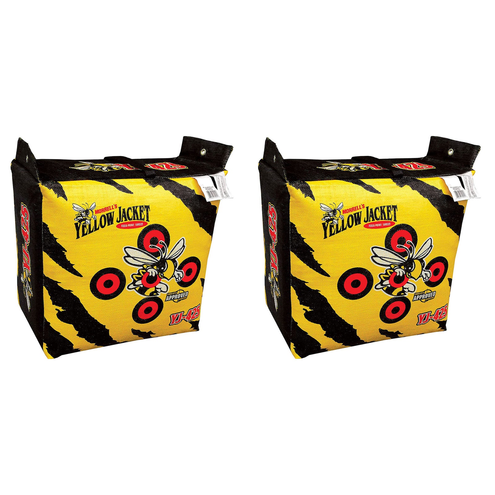 Morrell Yellow Jacket Outdoor Portable Field Point Archery Bag Target (2 Pack) - VMInnovations