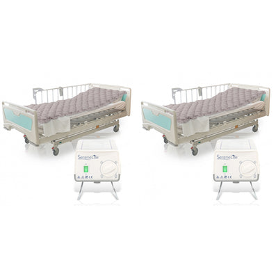 SereneLife Twin Size Inflatable Bed Bubble Pad Air Mattress w/ AC Pump (2 Pack) - VMInnovations