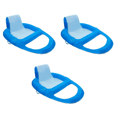 SwimWays XL Spring Float Recliner Water Summer Relaxation Lounge Seat (3 Pack)
