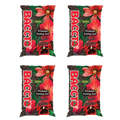 Michigan Peat General All Purpose Premium Potting Soil w/Perlite, 25lbs (4 Pack) - VMInnovations