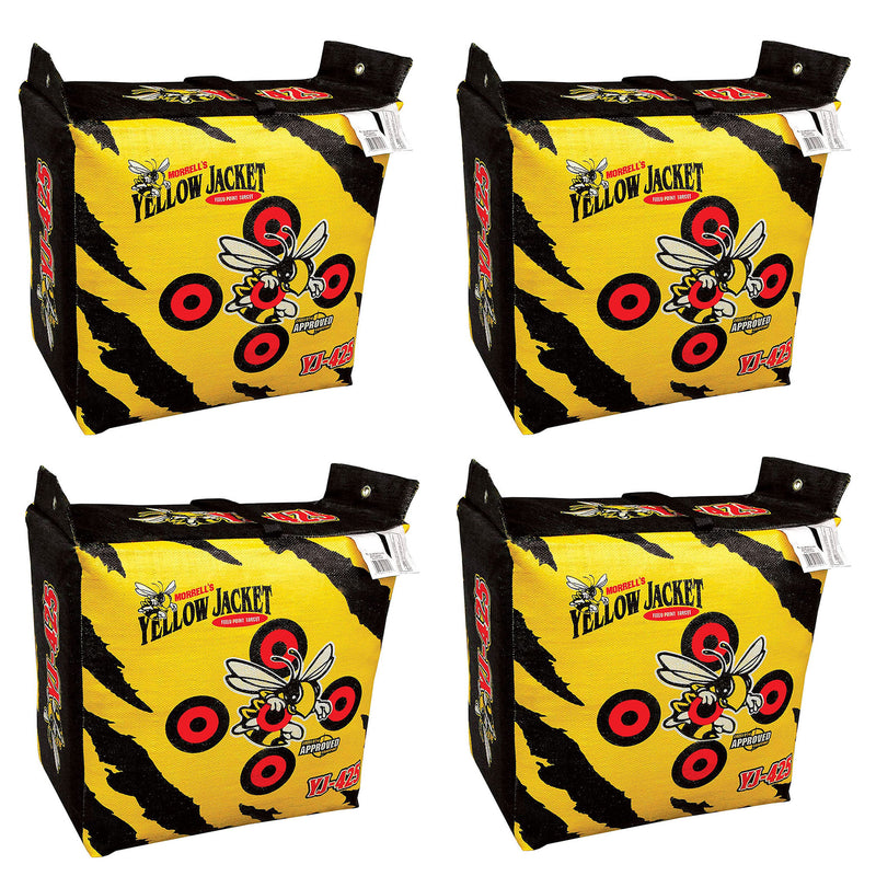 Morrell Yellow Jacket Outdoor Portable Field Point Archery Bag Target (4 Pack)