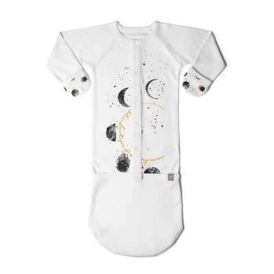 Goumikids Baby Sleeper Gown Organic Sleepsack Pajama Clothes, 0-3M Many Moons - VMInnovations