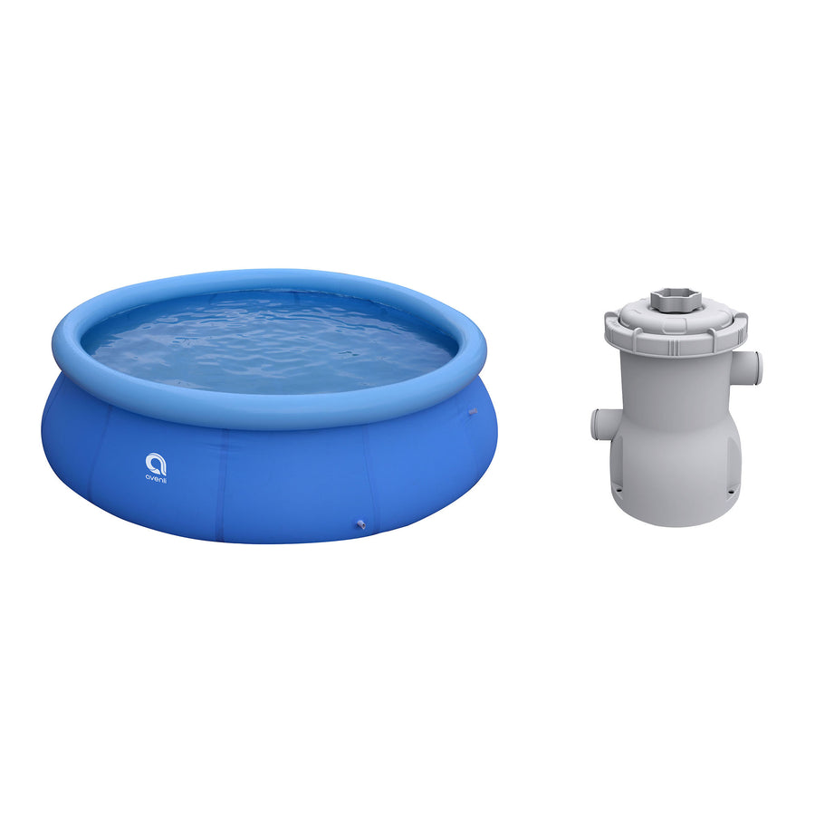 JLeisure 10' x 30" Prompt Set Inflatable Pool w/Clean Plus Filter Cartridge Pump - VMInnovations