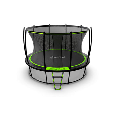 JumpFlex HERO 12' Round Trampoline with Safety Net Enclosure and Net Attachment
