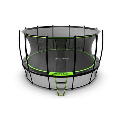 JumpFlex HERO 15' Round Trampoline with Safety Net Enclosure and Net Attachment