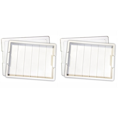 Elizabeth Ward Bead Storage Solutions Craft Supplies Organizer Tray (2 Pack)