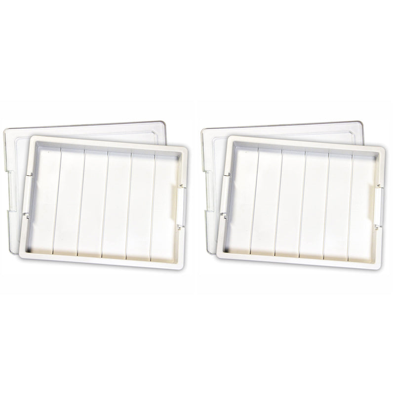 Elizabeth Ward Bead Storage Solutions Craft Supplies Organizer Tray (2 Pack)