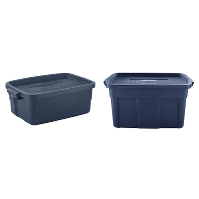 Rubbermaid 10 Gal Tote (6 Pack) & 31 Gal Stackable Storage Container (12 Pack)