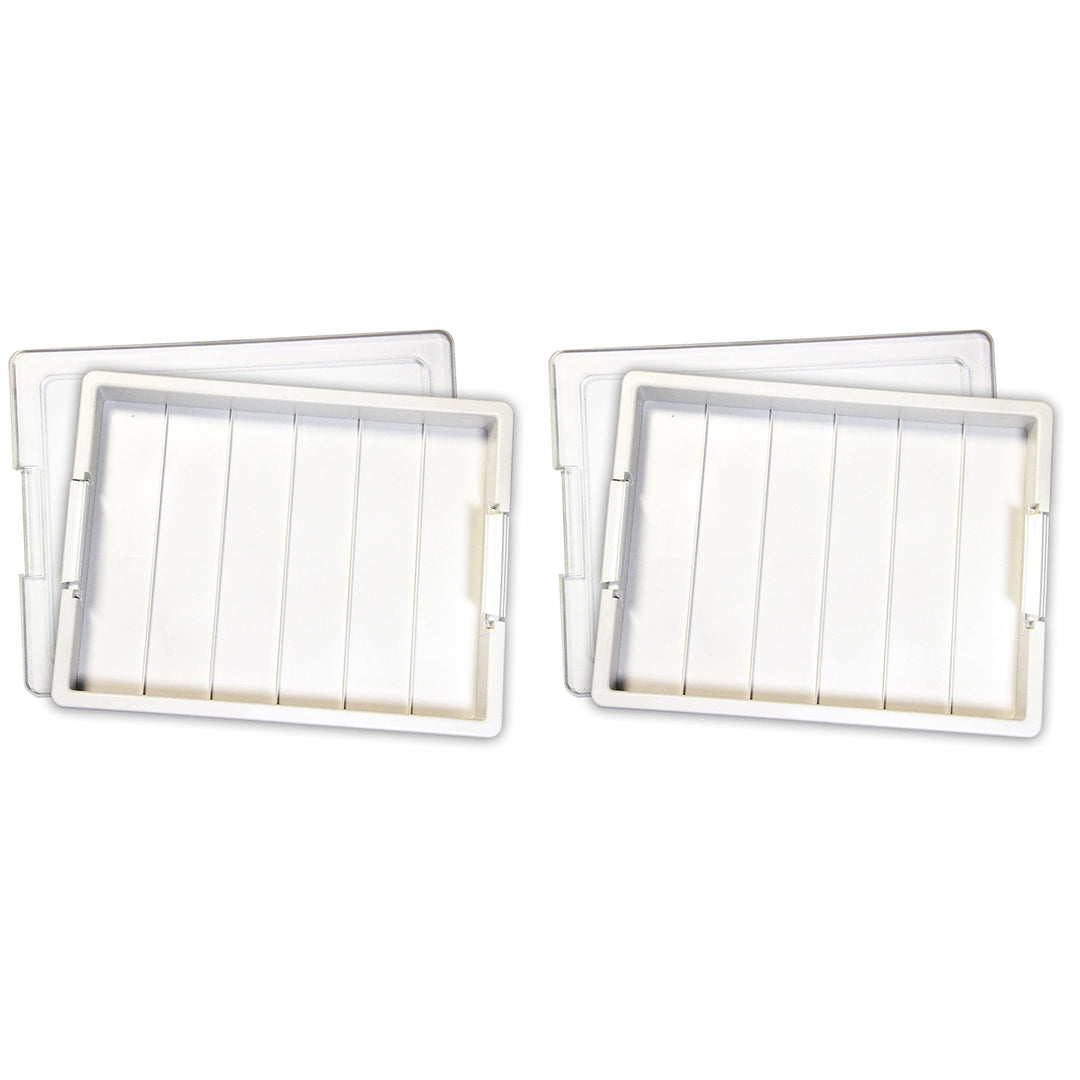 Elizabeth Ward Bead Storage Solutions Craft Supplies Organizer Tray (2 Pack)