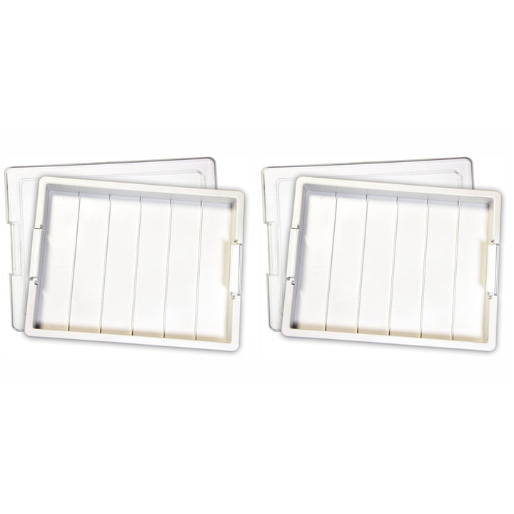 Elizabeth Ward Bead Storage Solutions Craft Supplies Organizer Tray (2 Pack)