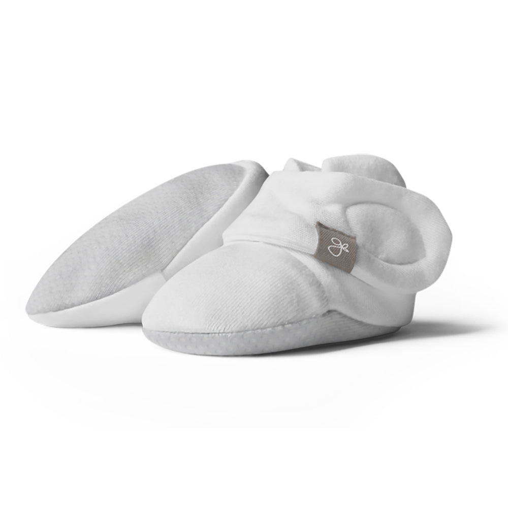 Goumikids Super Soft Organic Stay On Baby Gripper Booties, 6-12M Desert Mist - VMInnovations