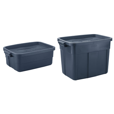 Rubbermaid 10 Gal Tote (6 Pack) & 18 Gal Stackable Storage Containers (12 Pack)