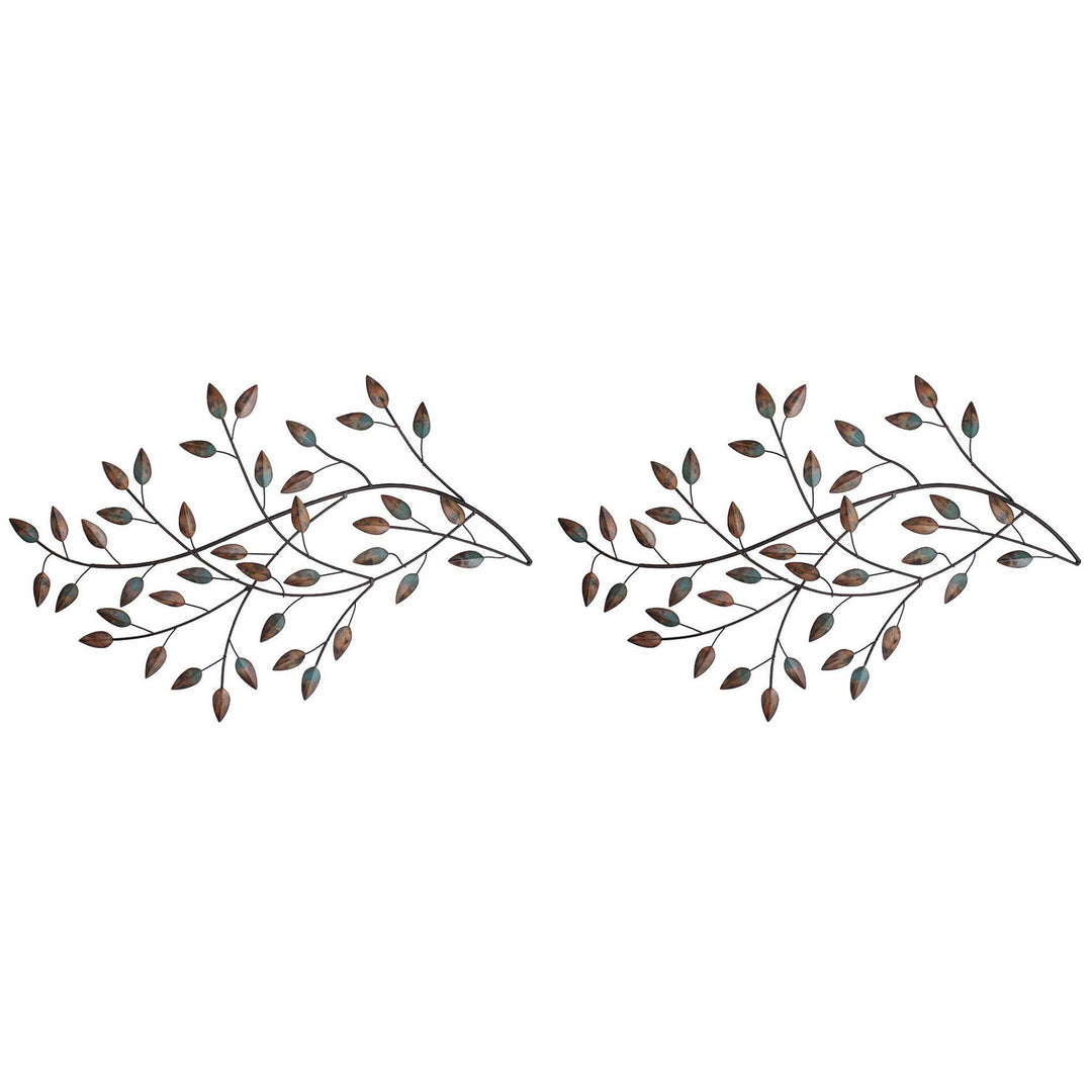 Stratton Home Decor Blowing Leaves Contemporary Decorative Wall Art Set (2 Pack) - VMInnovations