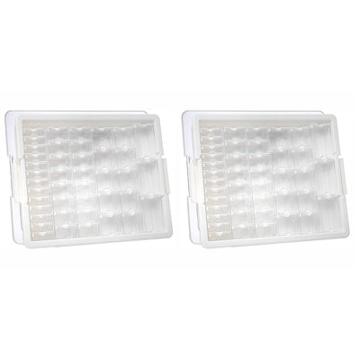 Elizabeth Ward Bead Storage Solutions 45 Piece Craft Supplies Organizer (2 Pack) - VMInnovations