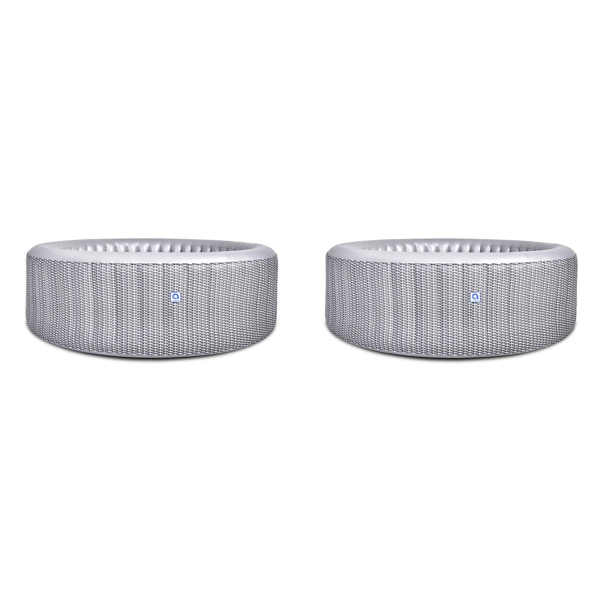 JLeisure Avenli 800L 53" 4 Person Inflatable Round Hot Tub Spa, Gray (2 Pack)