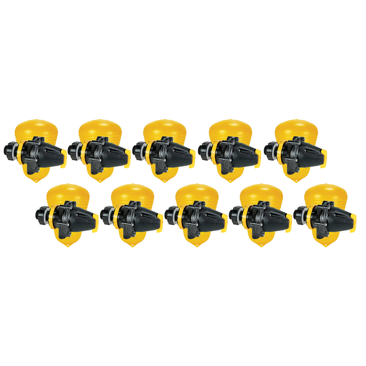 Jobe Valves Megaflow Water Tank Float Valve, 3/4 Inch, Yellow/Black (10 Pack)
