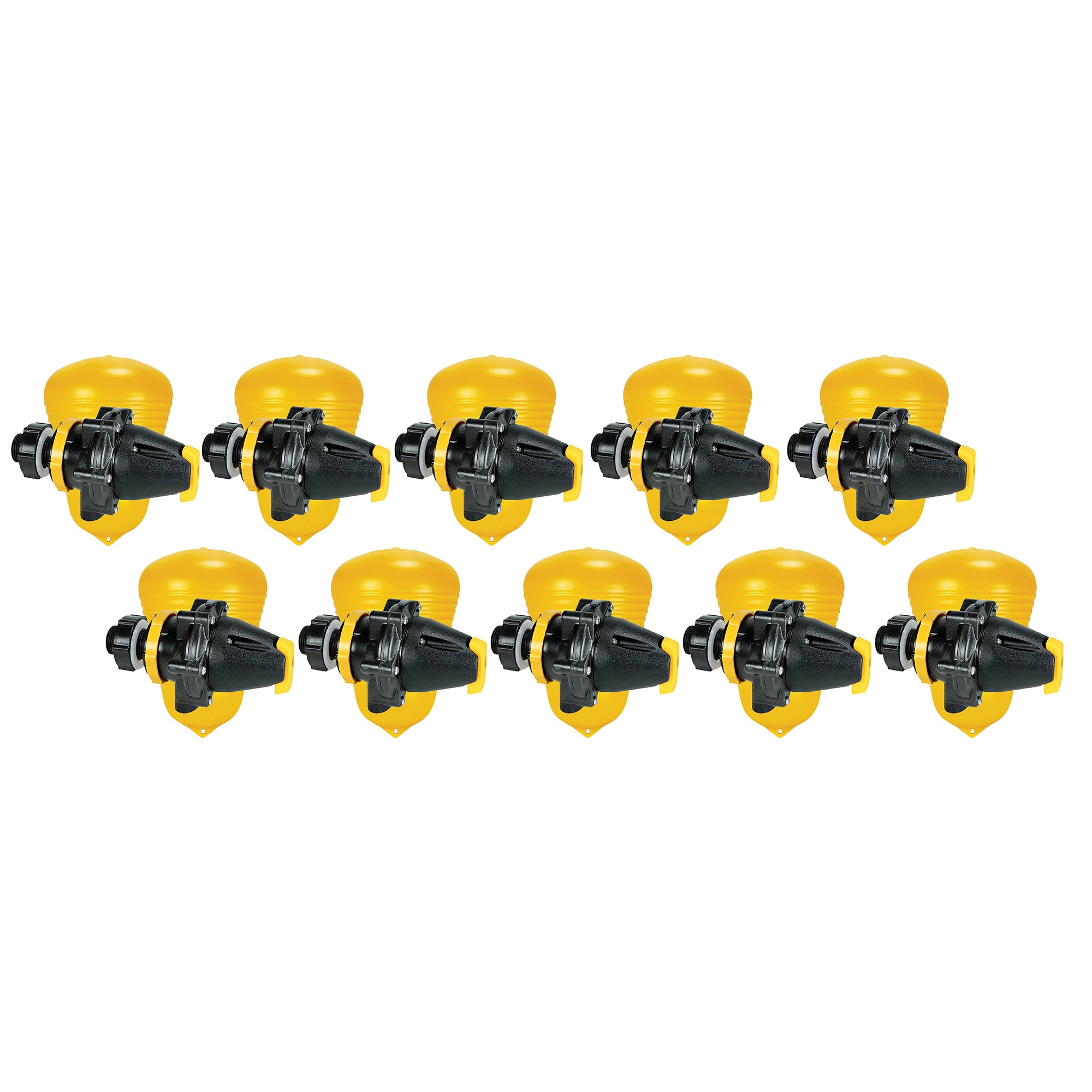 Jobe Valves Megaflow Water Tank Float Valve, 3/4 Inch, Yellow/Black (10 Pack)