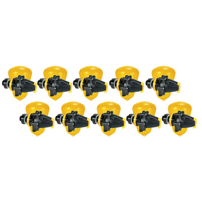 Jobe Valves Megaflow Water Tank Float Valve, 3/4 Inch, Yellow/Black (10 Pack)