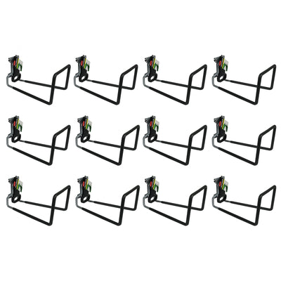 Rubbermaid FastTrack All in 1 Rail Garage Storage System Hook, Black (12 Pack) - VMInnovations