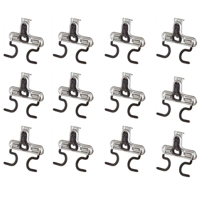 Rubbermaid FastTrack Wall S Hook 2 Handle Tool Storage Organizer Rack (12 Pack) - VMInnovations