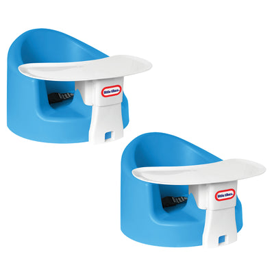 Little Tikes My First Seat Infant Foam Floor Chair with Feed Tray, Blue (2 Pack) - VMInnovations