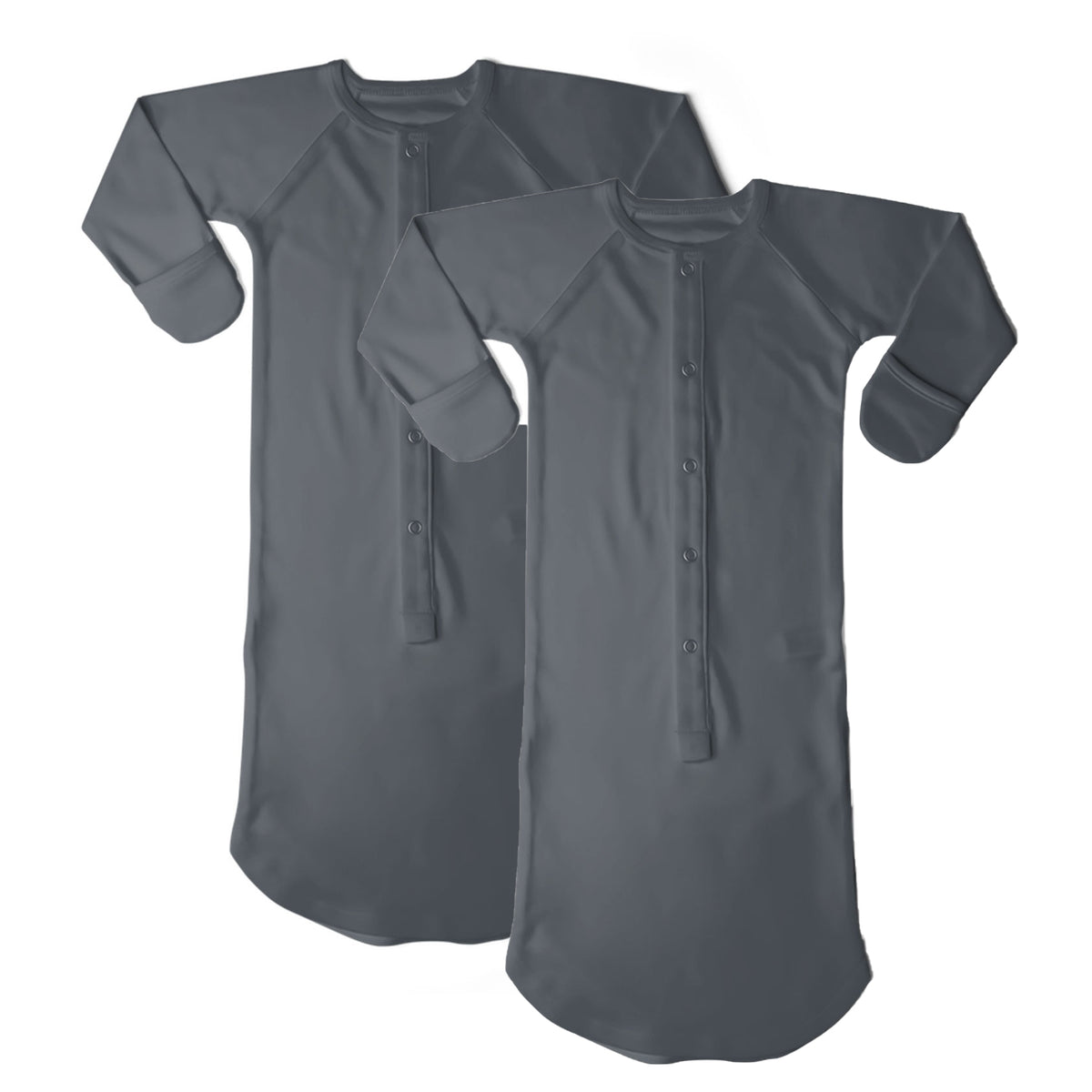 Goumikids Baby Sleep Gown Sleepsack Pajams, 0-3M & 3-6M Midnight (2 Pair) - VMInnovations