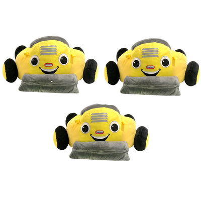 Little Tikes Digger Dump Truck Plush Car Toddler Lounger Seat, Yellow (3 Pack) - VMInnovations