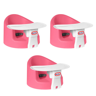 Little Tikes My First Seat Infant Foam Floor Chair with Feed Tray, Pink (3 Pack) - VMInnovations