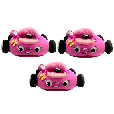 Little Tikes Cutie Coupe Plush Car Baby Toddler Lounger Seat, Pink Car (3 Pack) - VMInnovations