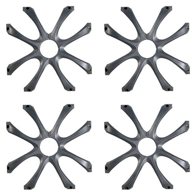 Kicker Protective Cast Aluminum Custom Square Subwoofer Grille, 8 Inch (4 Pack)