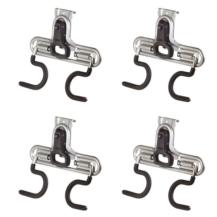 Rubbermaid FastTrack Wall S Hook 2 Handle Tool Storage Organizer Rack (4 Pack)