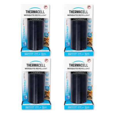 Thermacell Patio Shield Portable No Spray Bug Mosquito Repellent, Metal (4 Pack) - VMInnovations