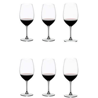 Riedel Vinum Bordeaux Grand Cru Crystal Red Wine Glasses Set, 33.86 Oz (6 Pack) - VMInnovations