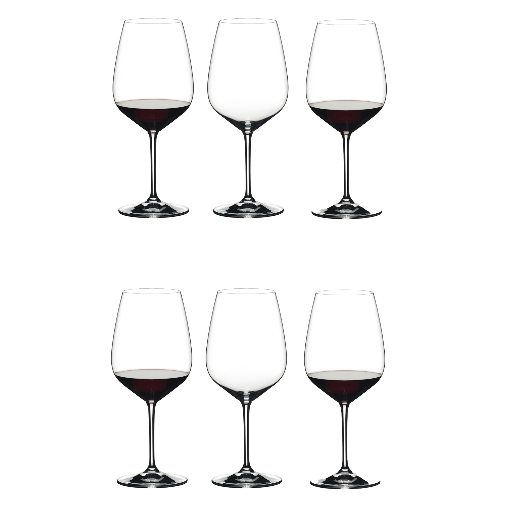 Riedel Heart to Heart Crystal Dishwasher Safe Cabernet Red Wine Glass (6 Pack) - VMInnovations