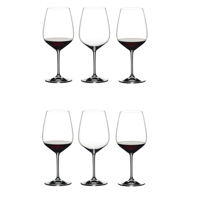 Riedel Heart to Heart Crystal Dishwasher Safe Cabernet Red Wine Glass (6 Pack) - VMInnovations