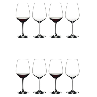 Riedel Heart to Heart Crystal Dishwasher Safe Cabernet Red Wine Glass (8 Pack) - VMInnovations
