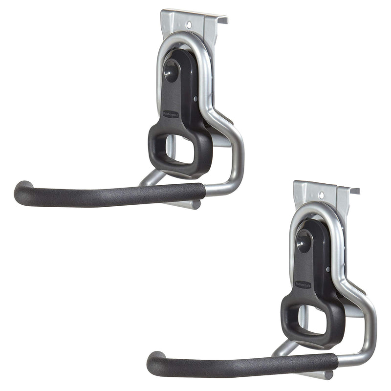 Rubbermaid Vertical FastTrack Hanging Wall Mount Hook Garage Organizer  (2 Pack)