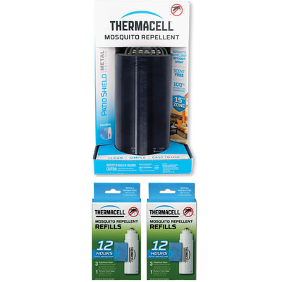Thermacell Patio Shield No Spray Bug Mosquito Repellent & Refill Packs (2 Pack)