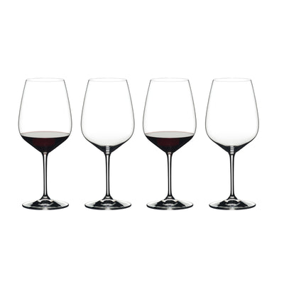 Riedel Heart to Heart Crystal Dishwasher Safe Cabernet Red Wine Glass (4 Pack) - VMInnovations