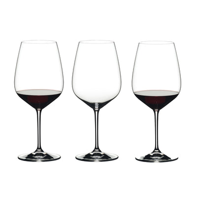 Riedel Heart to Heart Crystal Dishwasher Safe Cabernet Red Wine Glass (6 Pack) - VMInnovations